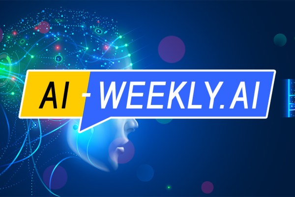AI-Weekly for Tuesday, April 2, 2024 - Volume 106. This cover of the AI-Weekly newsletter features a digital graphic with the title "AI-WEEKLY.AI" prominently displayed in the center. The background is a dynamic and abstract composition with vibrant and cool tones predominantly featuring blues and purples. It gives the impression of a digital or technological theme, with various shapes that suggest connectivity, such as nodes, lines, and subtle light effects that could represent data points or a network. The foreground has a large, stylized representation of a human profile facing to the left. It's rendered in a way that implies it's composed of digital elements, perhaps signifying the blending of human thought with artificial intelligence. The profile does not show detailed facial features but is rather a silhouette filled with the same vibrant digital motif as the background.