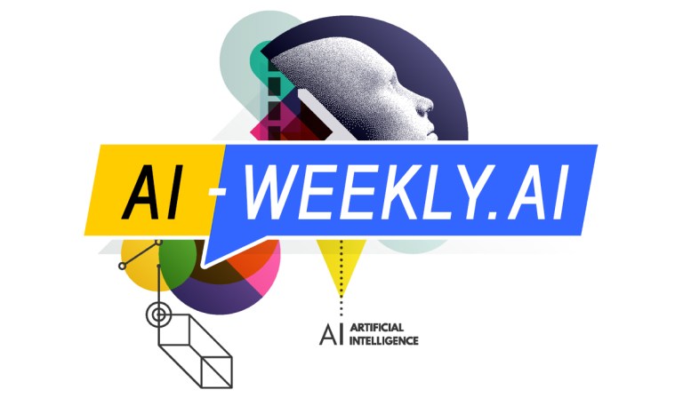 AI-Weekly for Tuesday, April 16, 2024 - Volume 108. This cover of the AI-Weekly newsletter features an artistic representation of artificial intelligence. On the right, there is a profile view of a human head and shoulders created with a dotted texture effect, primarily in grayscale. The head is facing left and overlaid atop a sequence of geometric shapes in a range of vibrant colors like yellow, red, blue, green, and purple. These shapes, which include circles and polygons, seem to flow from the mind of the figure, suggesting the emergence of ideas or data. To the left, we see a few abstract line drawings and shapes including a cube and a target symbol, implying structure and precision. Below everything, the text "ARTIFICIAL INTELLIGENCE" is written, anchoring the theme of the image. The overall impression is one of a fusion between human thought and computational design, symbolizing the concept of AI.