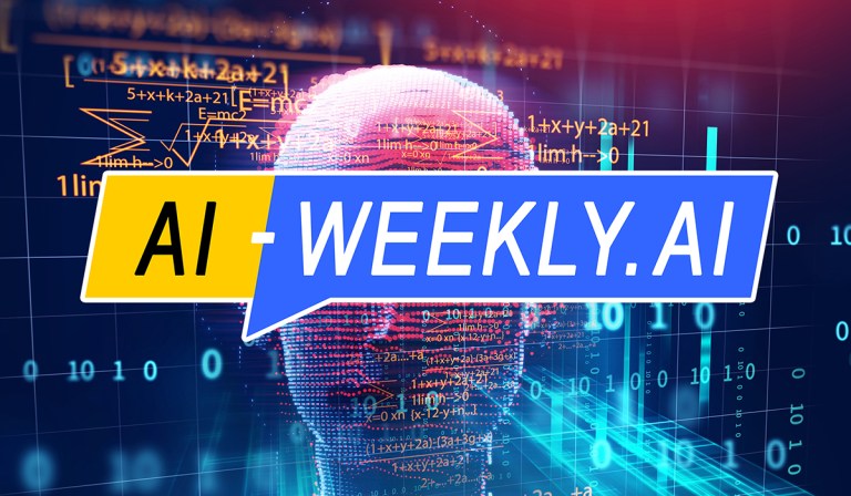 AI-Weekly for Tuesday, May 21, 2024 - Issue 113. This cover of the AI-Weekly newsletter features a digital and futuristic representation of a human face composed of numerous small dots and lines, creating a 3D effect. Overlaid on the face are various mathematical equations, symbols, and graphs, suggesting concepts related to artificial intelligence and data analysis. The background consists of digital data streams and binary code (1s and 0s), emphasizing a high-tech environment. The overall color scheme is dominated by shades of blue and red, giving the image a vibrant and dynamic appearance.