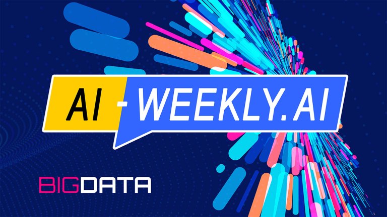 AI-Weekly for Tuesday, October 8, 2024 - Issue 133. This cover of the AI-Weekly newsletter depicts a dynamic, abstract design with vibrant, elongated shapes radiating from a central point on the right side, creating a burst effect. These shapes are in various bright colors, including shades of blue, pink, orange, and purple, against a dark blue background with subtle dotted patterns. On the left side, the words 'BIG DATA' are displayed in bold, capitalized letters, with 'BIG' in pink and 'DATA' in white, positioned near the bottom. The overall theme suggests technological innovation and data visualization.