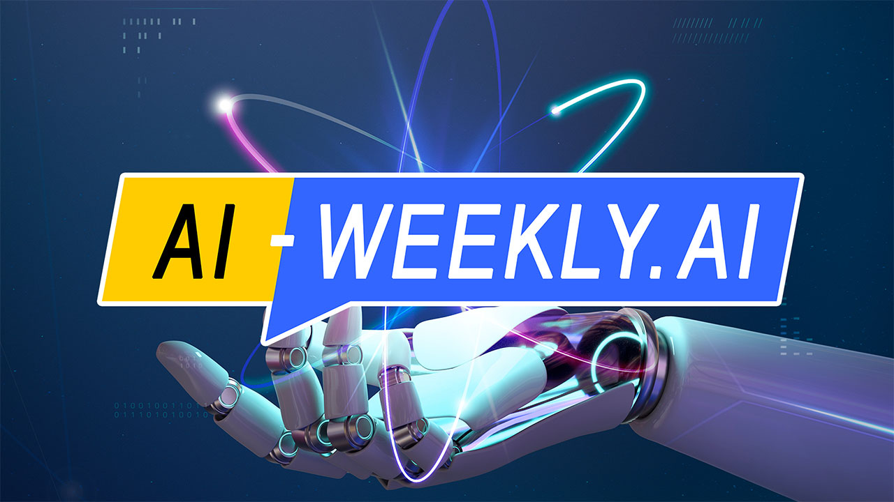 AI-Weekly for Tuesday, November 26, 2024 - Issue 140. This cover of the AI-Weekly newsletter depicts a futuristic robotic hand with metallic and glowing components extending upward against a dark blue background filled with faint digital patterns. Floating above the palm is a bright, glowing blue orb surrounded by dynamic, neon-colored trails in pink, purple, and cyan, forming orbital-like paths. The scene conveys a sense of advanced technology, energy, and innovation.