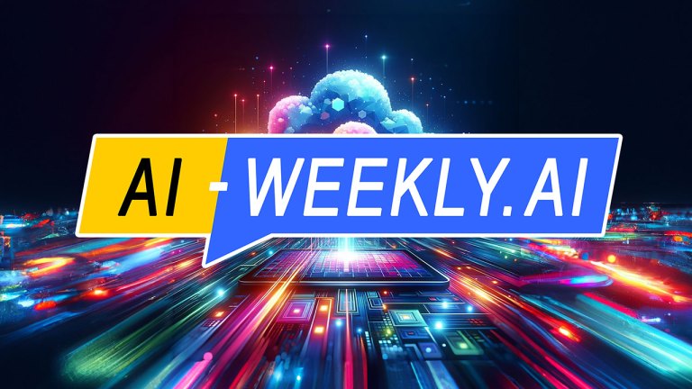 AI-Weekly for Tuesday, December 17, 2024 - Issue 143. This cover of the AI-Weekly newsletter depicts a vibrant, futuristic illustration with a glowing, multicolored cloud hovering above a digital microchip. The cloud radiates hues of blue, pink, and orange, with hexagonal patterns and light beams streaming downward, connecting it to the microchip. The surrounding scene is filled with dynamic streaks of light in various neon colors, symbolizing data flow and digital connectivity. The dark background enhances the bright, luminous elements, creating a striking contrast and emphasizing the theme of cloud computing and technology integration.