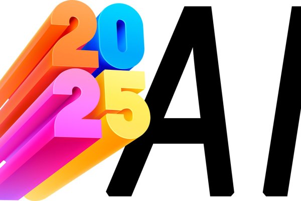 The image features bold, colorful numbers '2025' stacked diagonally in 3D, with each digit rendered in vibrant shades of orange, pink, yellow, and blue. These numbers appear to extend backward, creating a dynamic, layered effect. To the right, the black, blocky letters 'AI' stand tall in a sharp, minimalist font, contrasting starkly against the colorful numbers. The overall design emphasizes modernity and innovation, with a clean white background highlighting the elements.