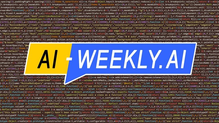 AI-Weekly for Tuesday, March 4, 2025 - Issue 154. This cover of the AI-Weekly newsletter displays a dense block of minified JavaScript code with various functions, variables, and syntax elements in multiple colors. The code appears to be from a web application, possibly related to a UI framework, given references to themes, breakpoints, and component styling. The syntax highlighting distinguishes different elements, making it easier to read despite its compressed format.